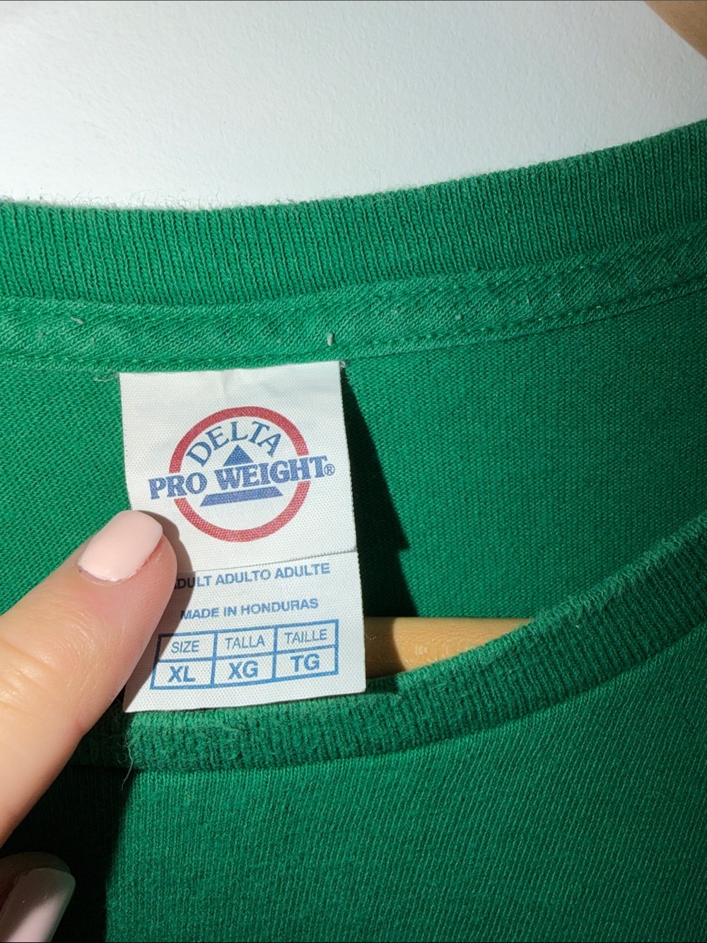Delta Pro Weight Green Pi/Pie Graphic Tee size XLarge - Picture 4 of 4
